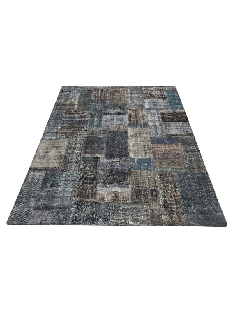 Pacific Vintage Fragments 74407 Lt.Gray Multi Modern Hand Knotted Rugs