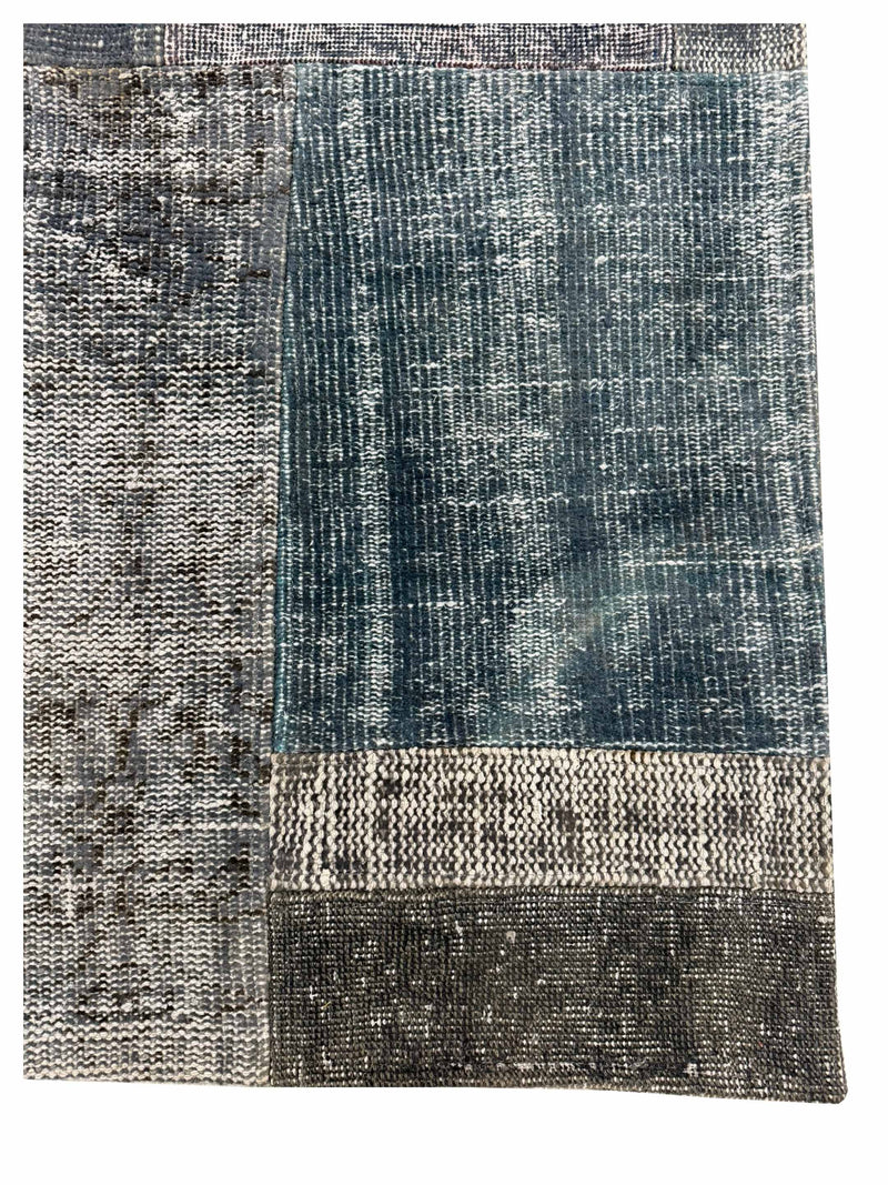 Pacific Vintage Fragments 74408 Lt.Gray Multi Modern Hand Knotted Rugs