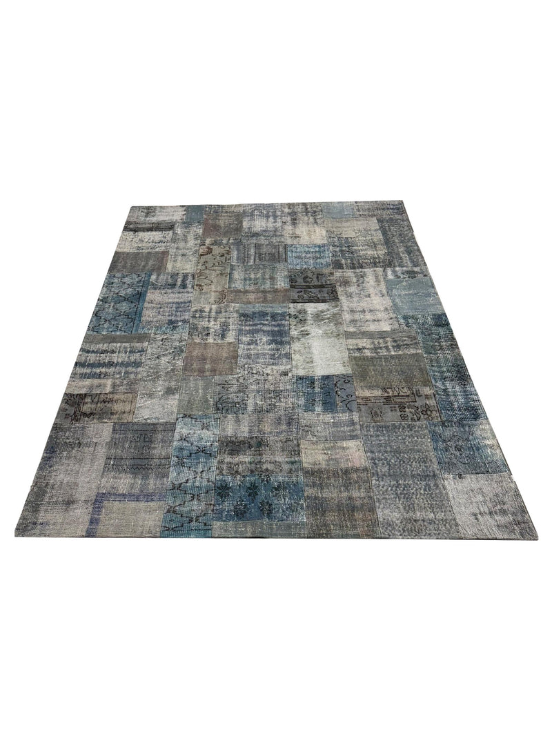 Pacific Vintage Fragments 74411 Lt.Gray Multi Modern Hand Knotted Rugs