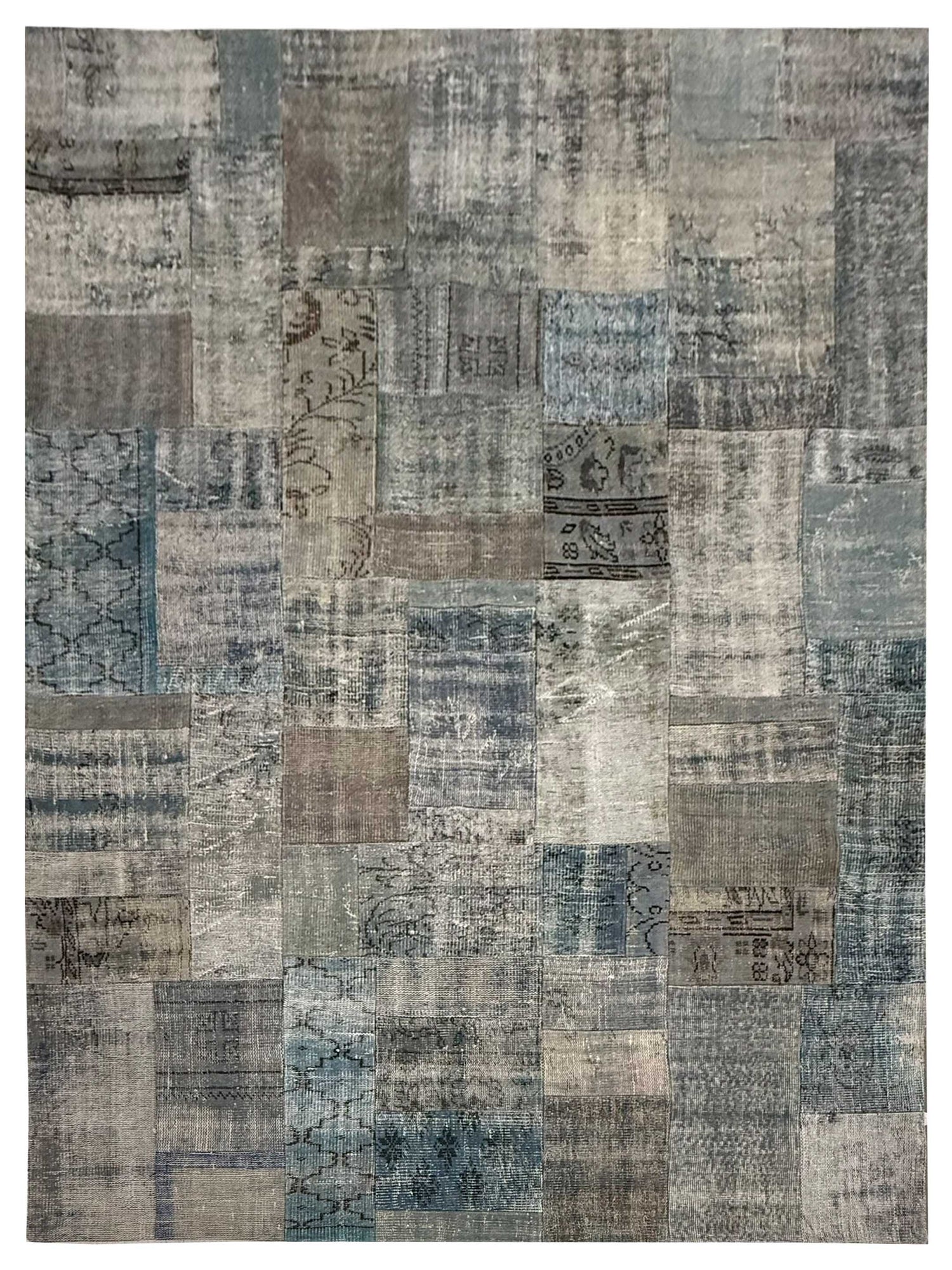 Pacific Vintage Fragments 74411 Lt.Gray Multi Modern Hand Knotted Rugs