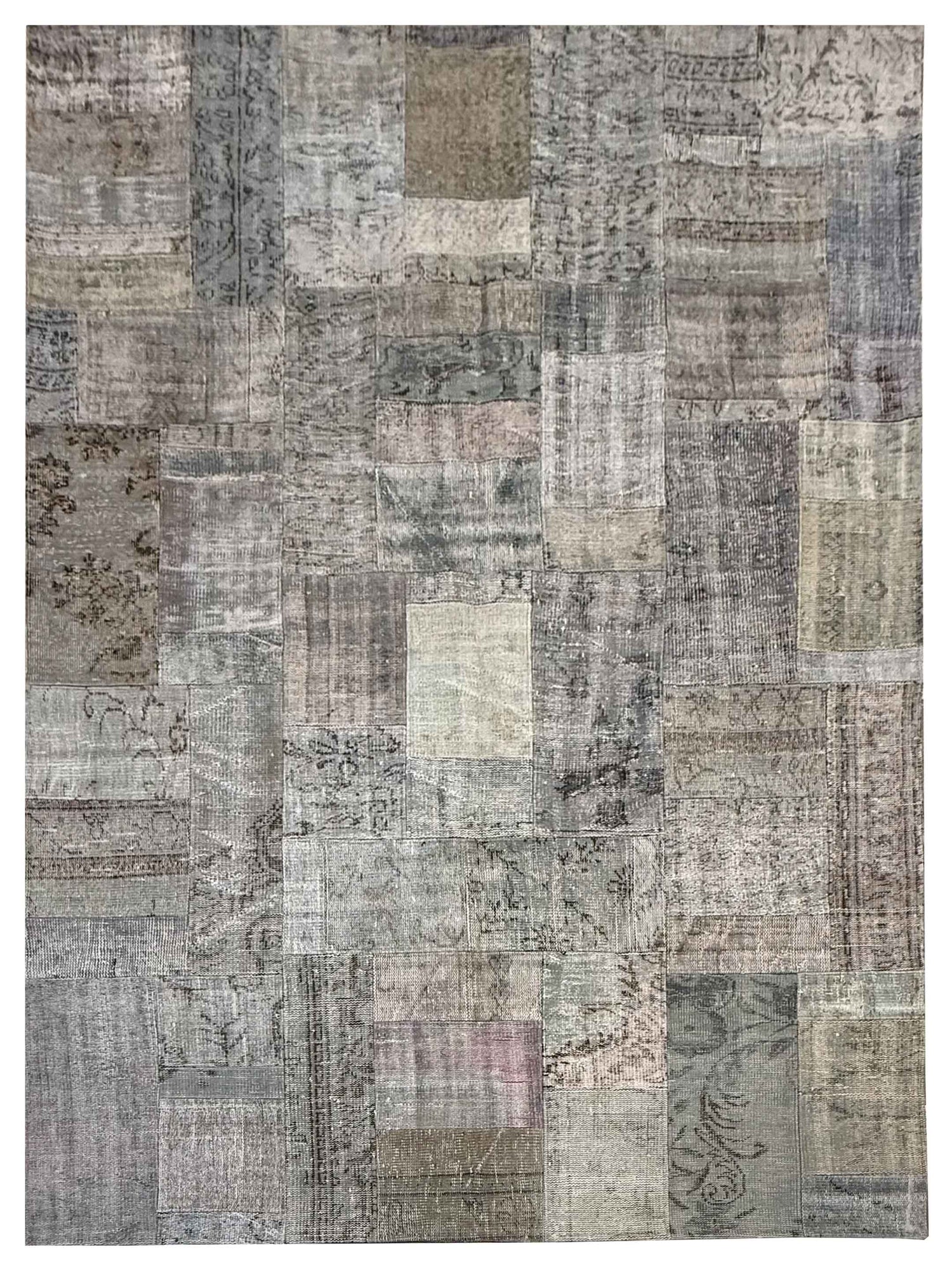 Pacific Vintage Fragments 74414 Lt.Gray Multi Modern Hand Knotted Rugs