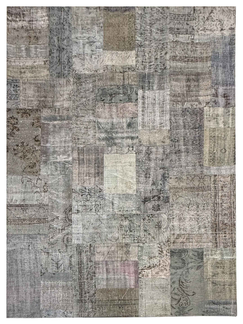 Pacific Vintage Fragments 74414 Lt.Gray Multi Modern Hand Knotted Rugs