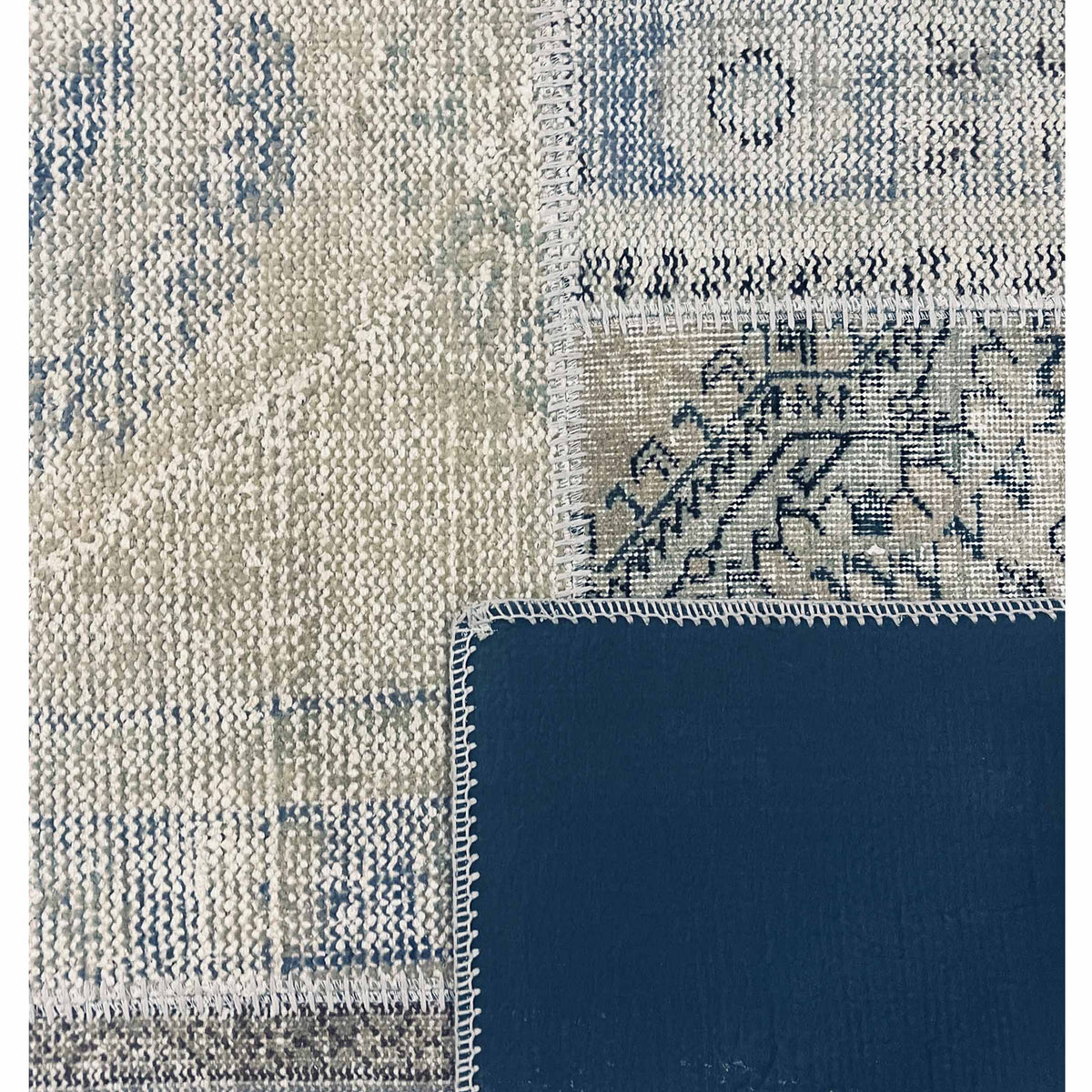 Pacific Vintage Fragments 74927 Beige Multi Modern Hand Knotted Rugs