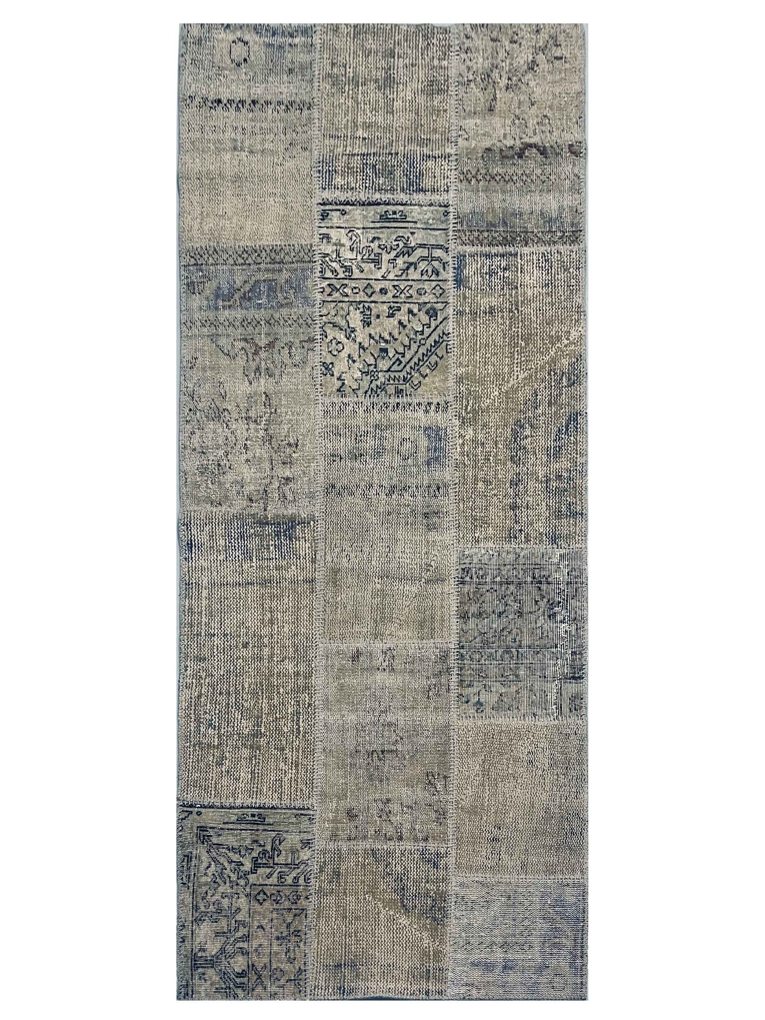 Pacific Vintage Fragments 74927 Beige Multi Modern Hand Knotted Rugs
