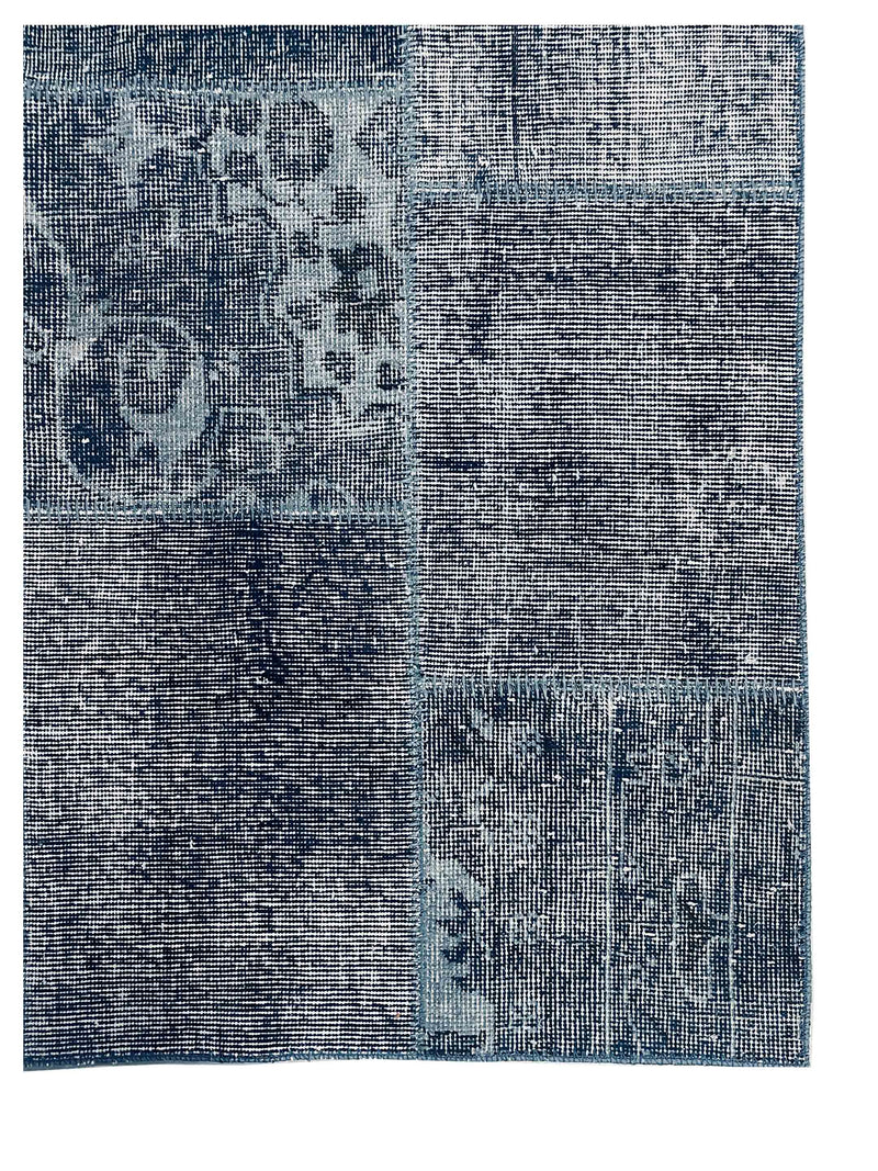 Pacific Vintage Fragments 74928 Blue Multi Modern Hand Knotted Rugs