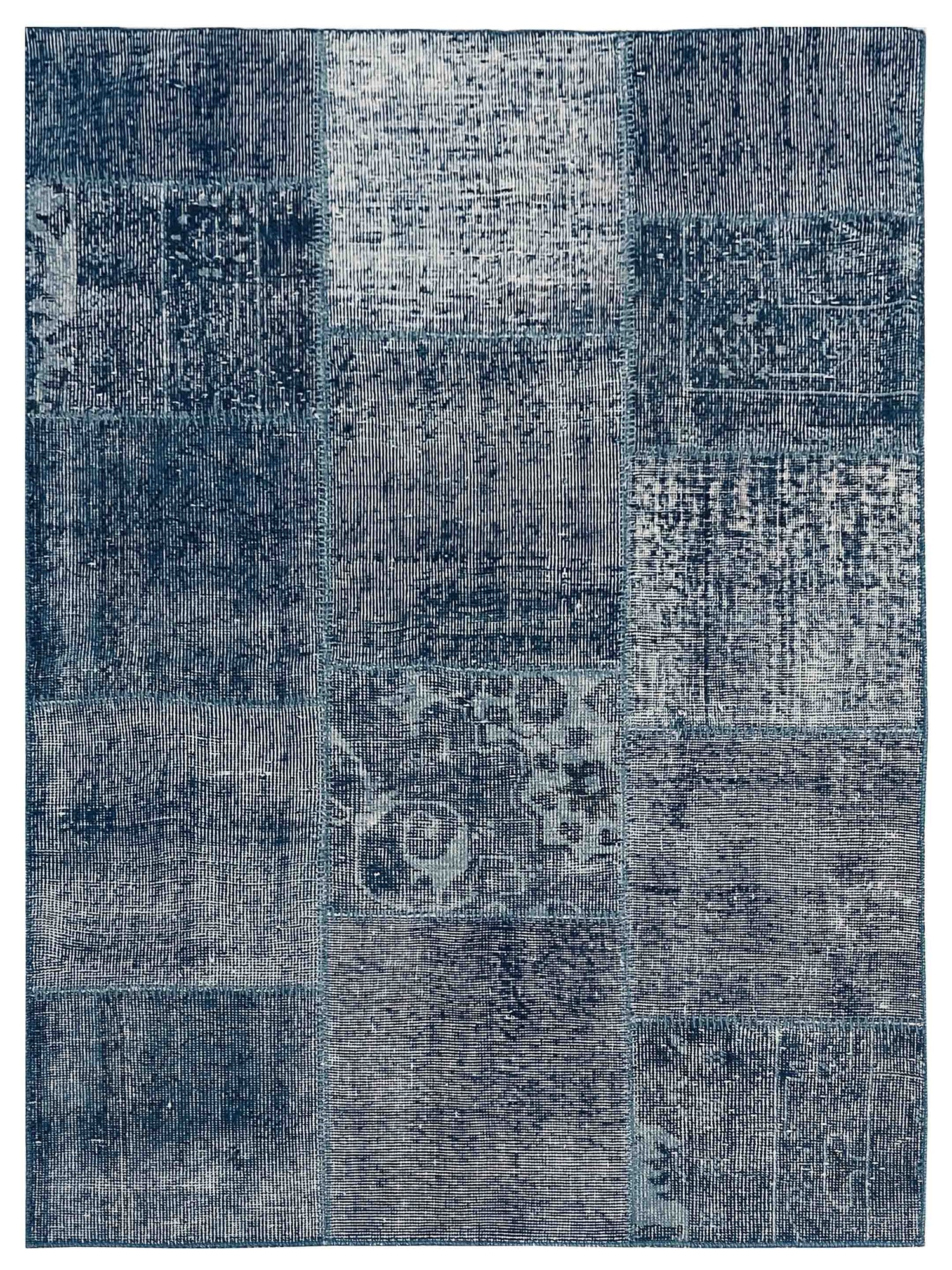 Pacific Vintage Fragments 74928 Blue Multi Modern Hand Knotted Rugs