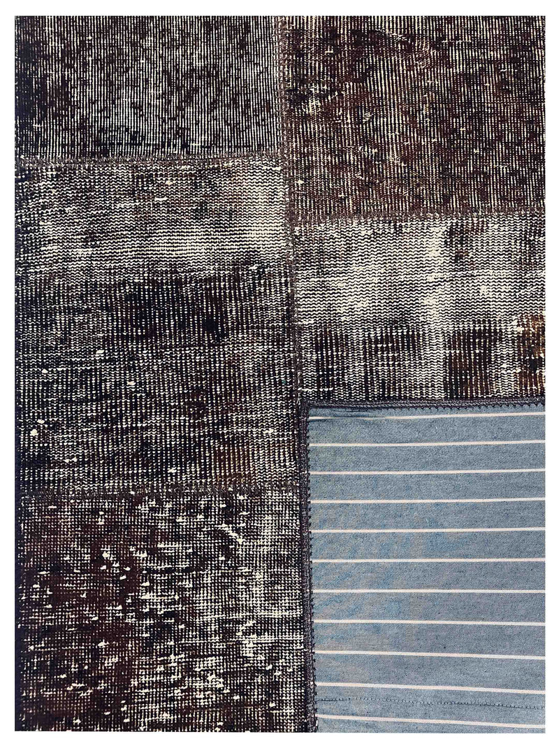 Pacific Vintage Fragments 74931 Brown Brown Modern Hand Knotted Rugs
