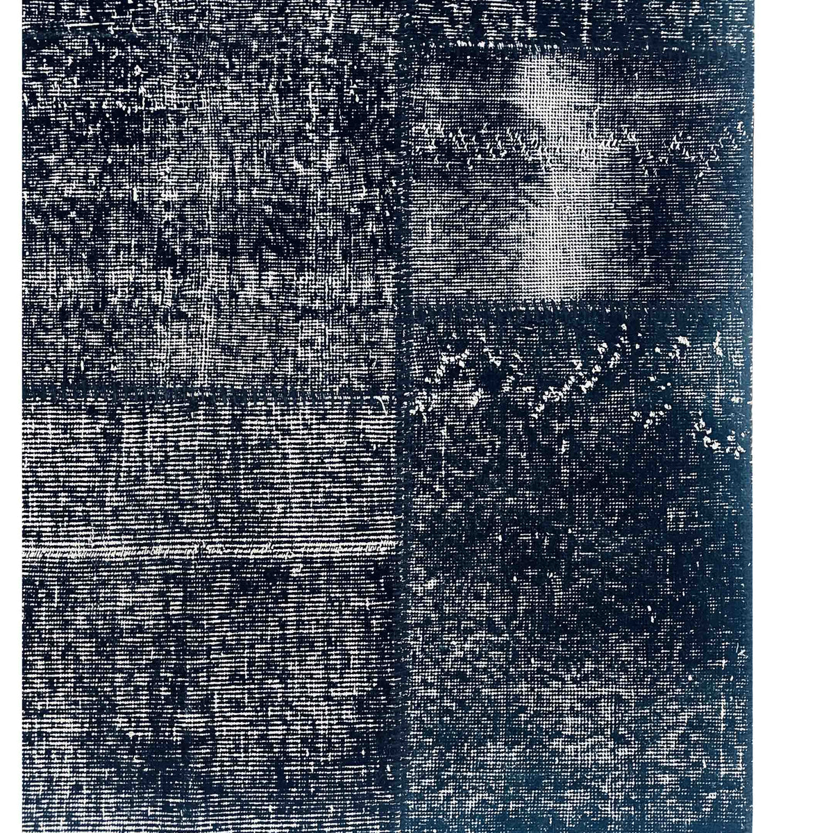 Pacific Vintage Fragments 74943 Black Multi Modern Hand Knotted Rugs