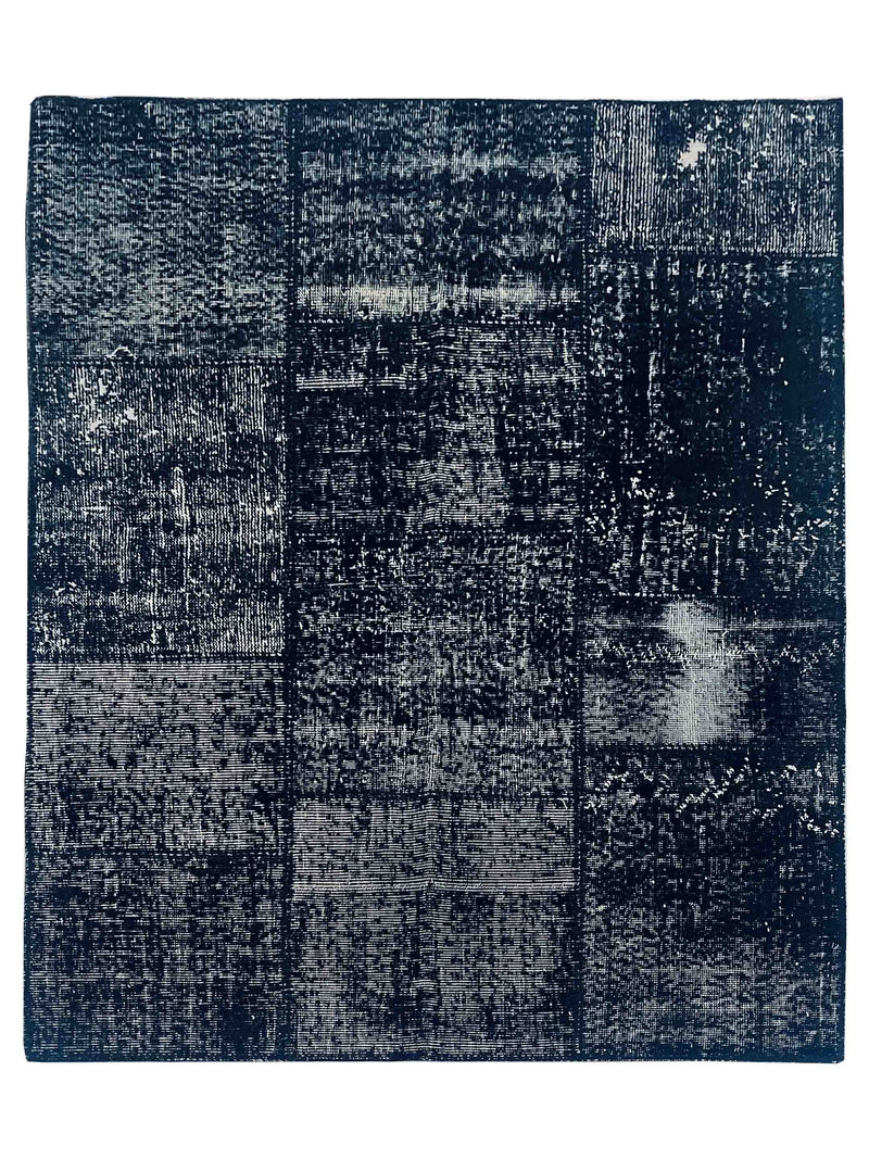 Pacific Vintage Fragments 74943 Black Multi Modern Hand Knotted Rugs