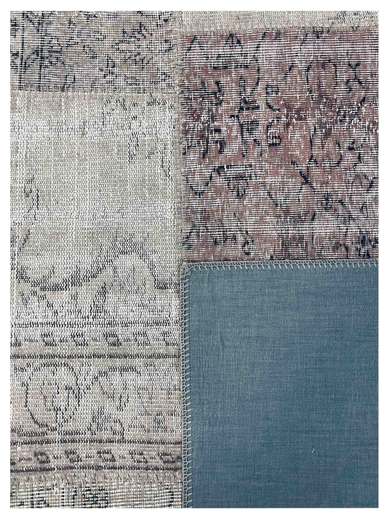 Pacific Vintage Fragments 74944 Peach Multi Modern Hand Knotted Rugs
