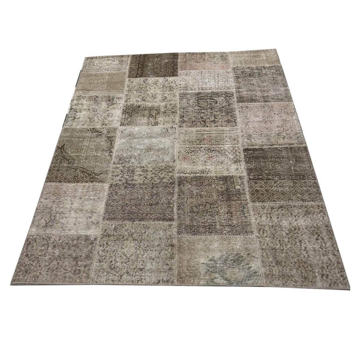 Pacific Vintage Fragments 74965 Beige Multi Modern Hand Knotted Rugs