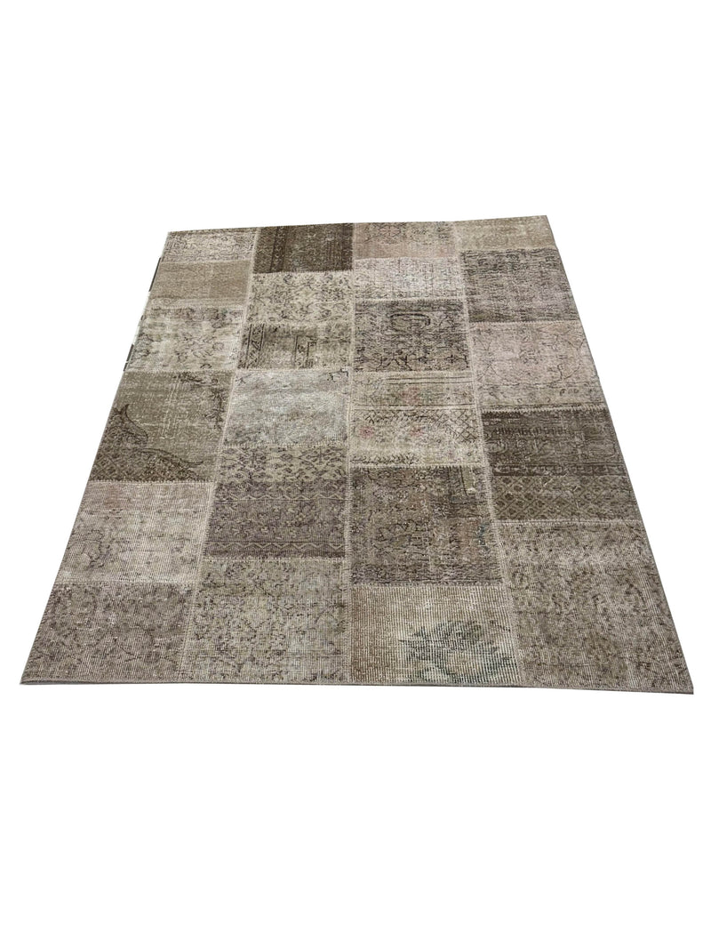 Pacific Vintage Fragments 74965 Beige Multi Modern Hand Knotted Rugs