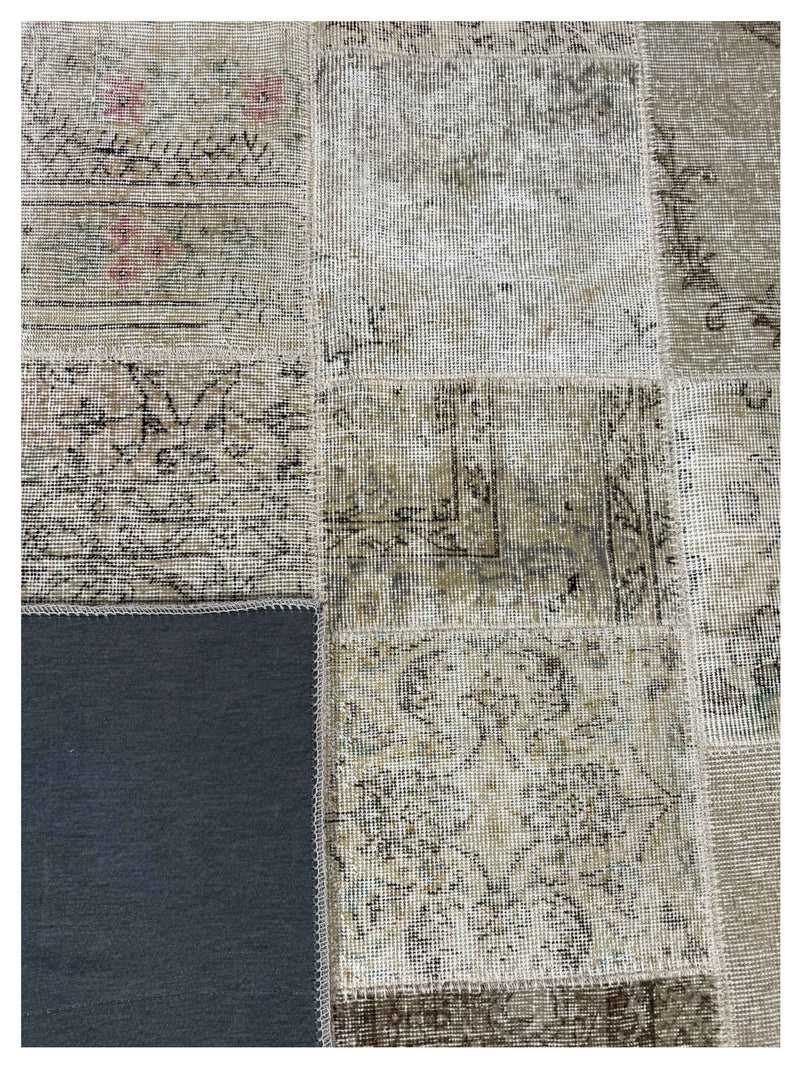 Pacific Vintage Fragments 74965 Beige Multi Modern Hand Knotted Rugs