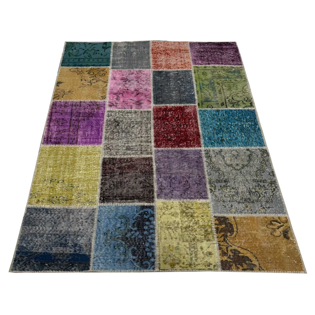 Pacific Vintage Fragments 74967 Multi Multi Modern Hand Knotted Rugs