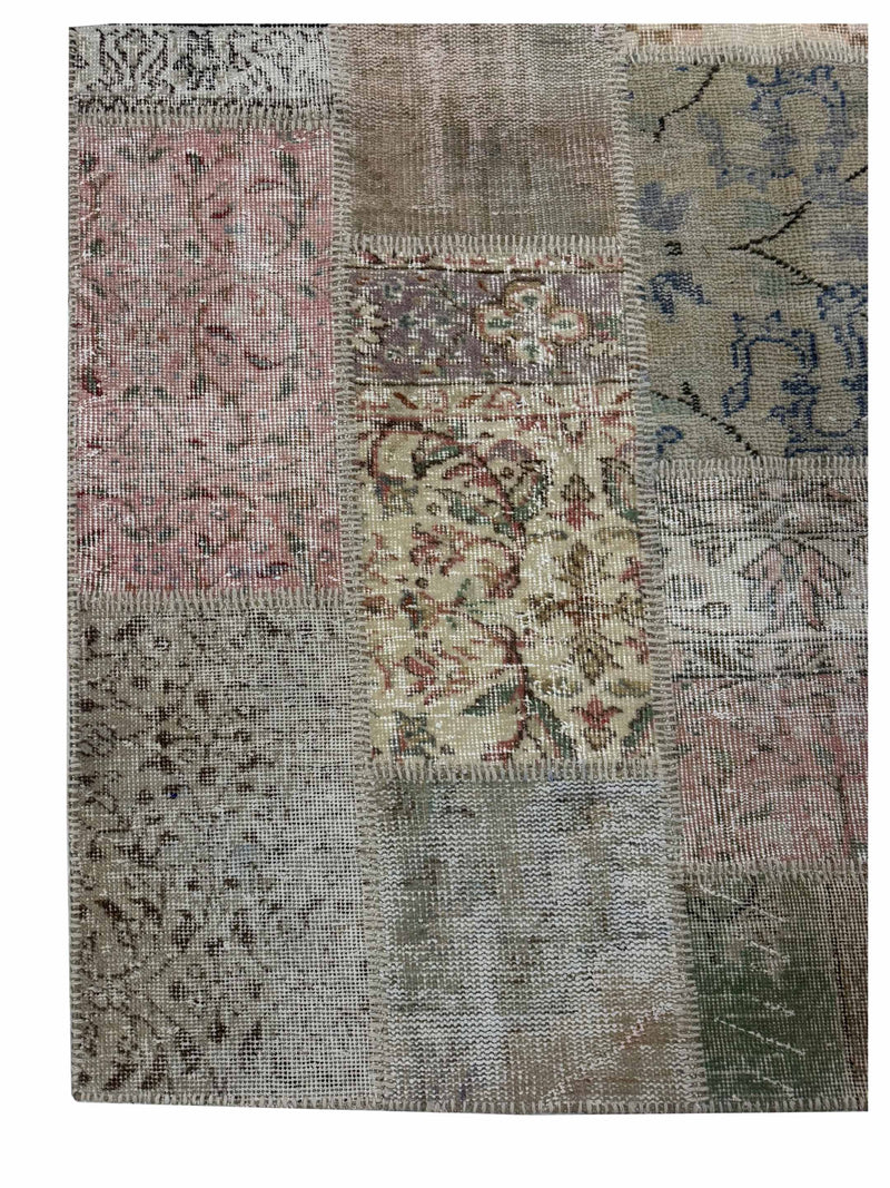 Pacific Vintage Fragments 74969 Beige Multi Modern Hand Knotted Rugs