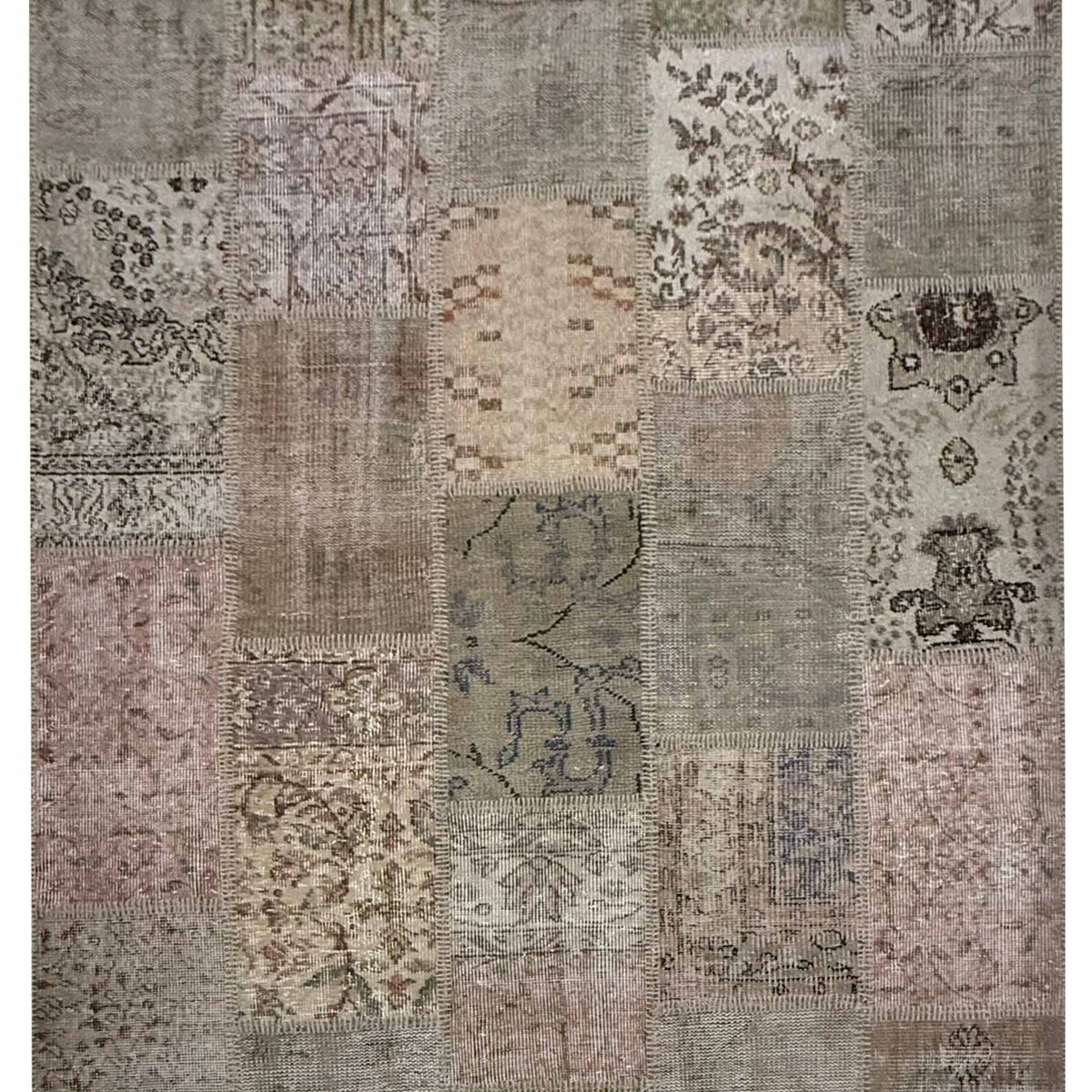 Pacific Vintage Fragments 74969 Beige Multi Modern Hand Knotted Rugs