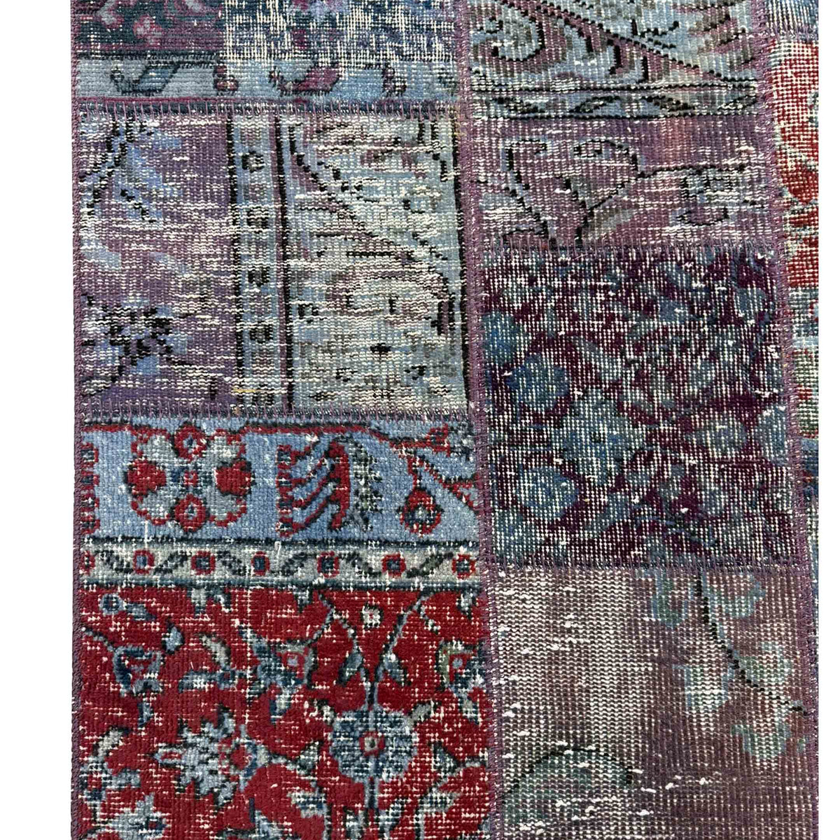 Pacific Vintage Fragments 74989 Purple Multi Modern Hand Knotted Rugs