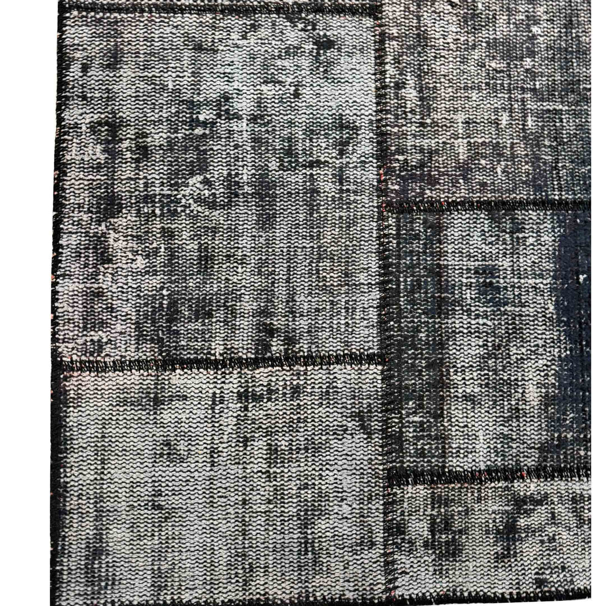 Pacific Vintage Fragments 74990 Black Multi Modern Hand Knotted Rugs