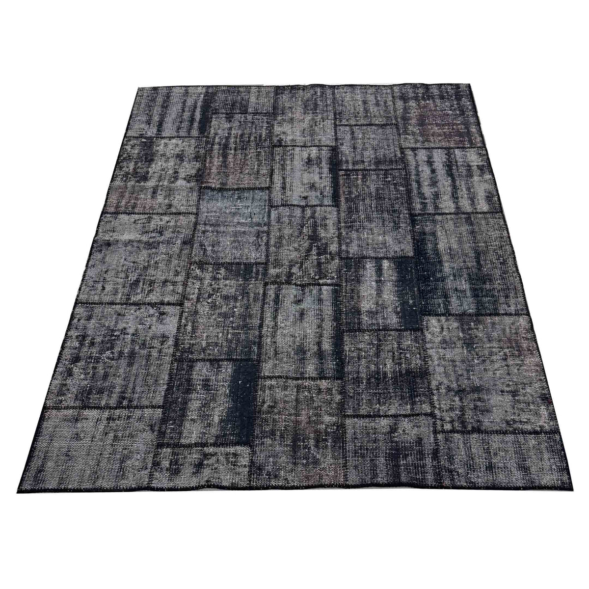 Pacific Vintage Fragments 74990 Black Multi Modern Hand Knotted Rugs