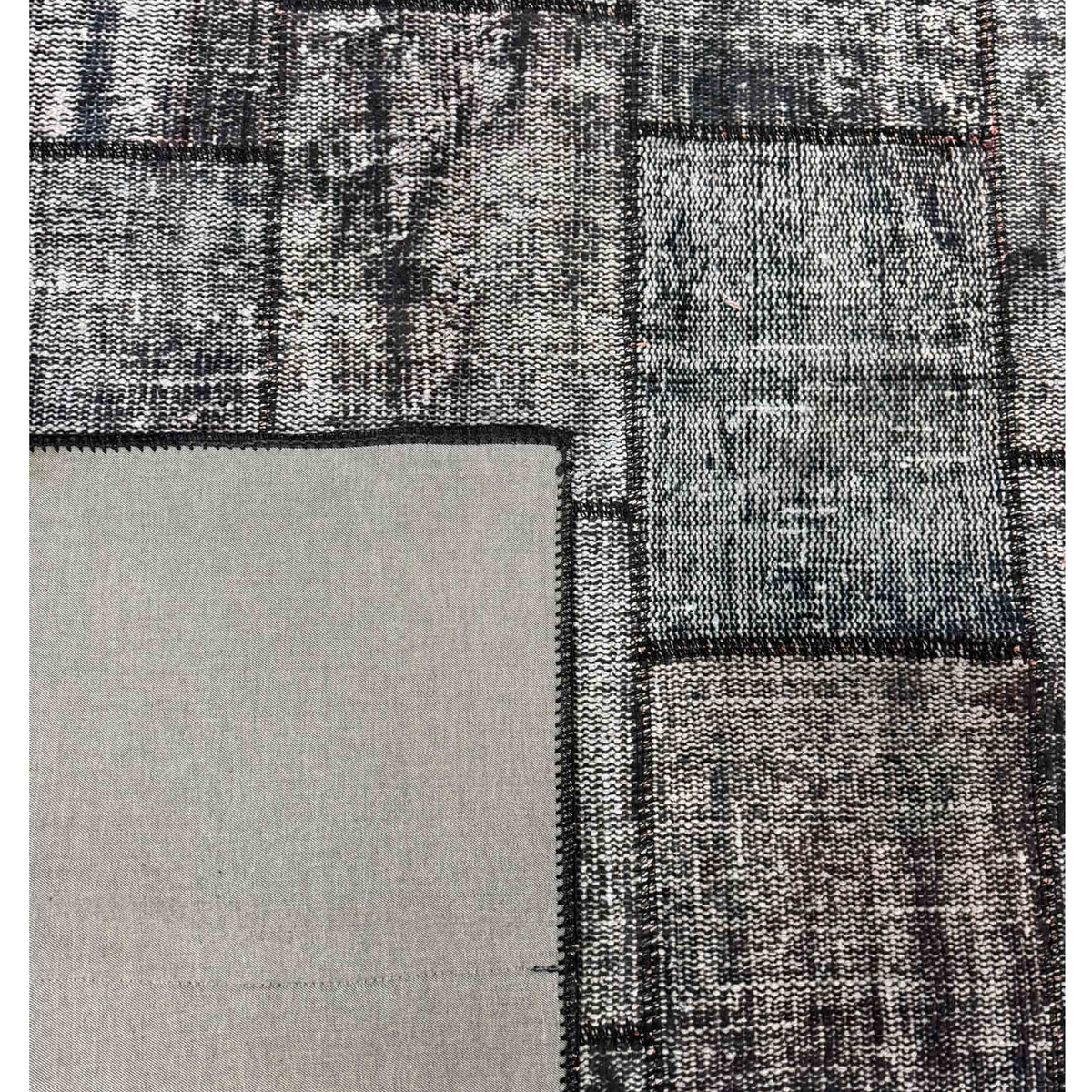 Pacific Vintage Fragments 74990 Black Multi Modern Hand Knotted Rugs