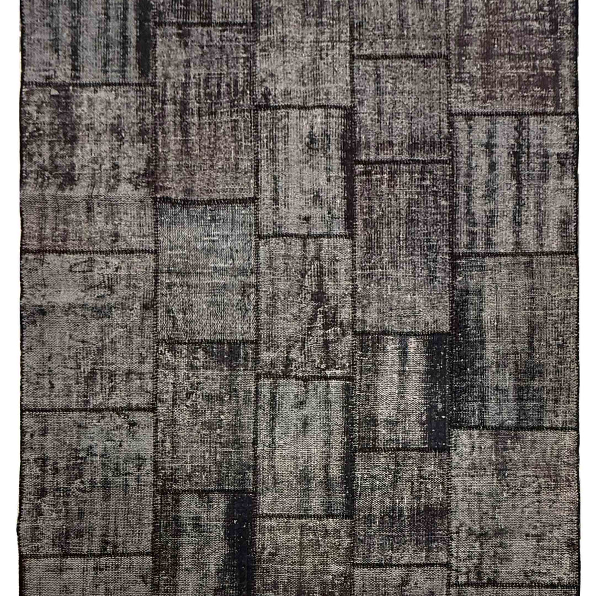 Pacific Vintage Fragments 74990 Black Multi Modern Hand Knotted Rugs
