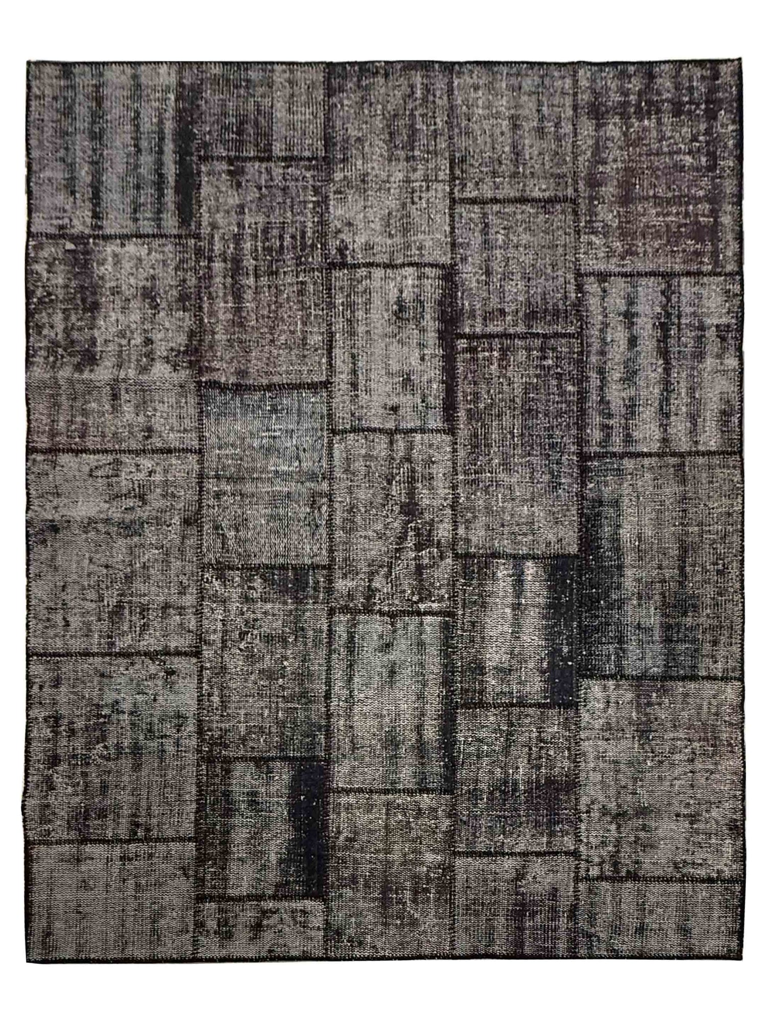 Pacific Vintage Fragments 74990 Black Multi Modern Hand Knotted Rugs