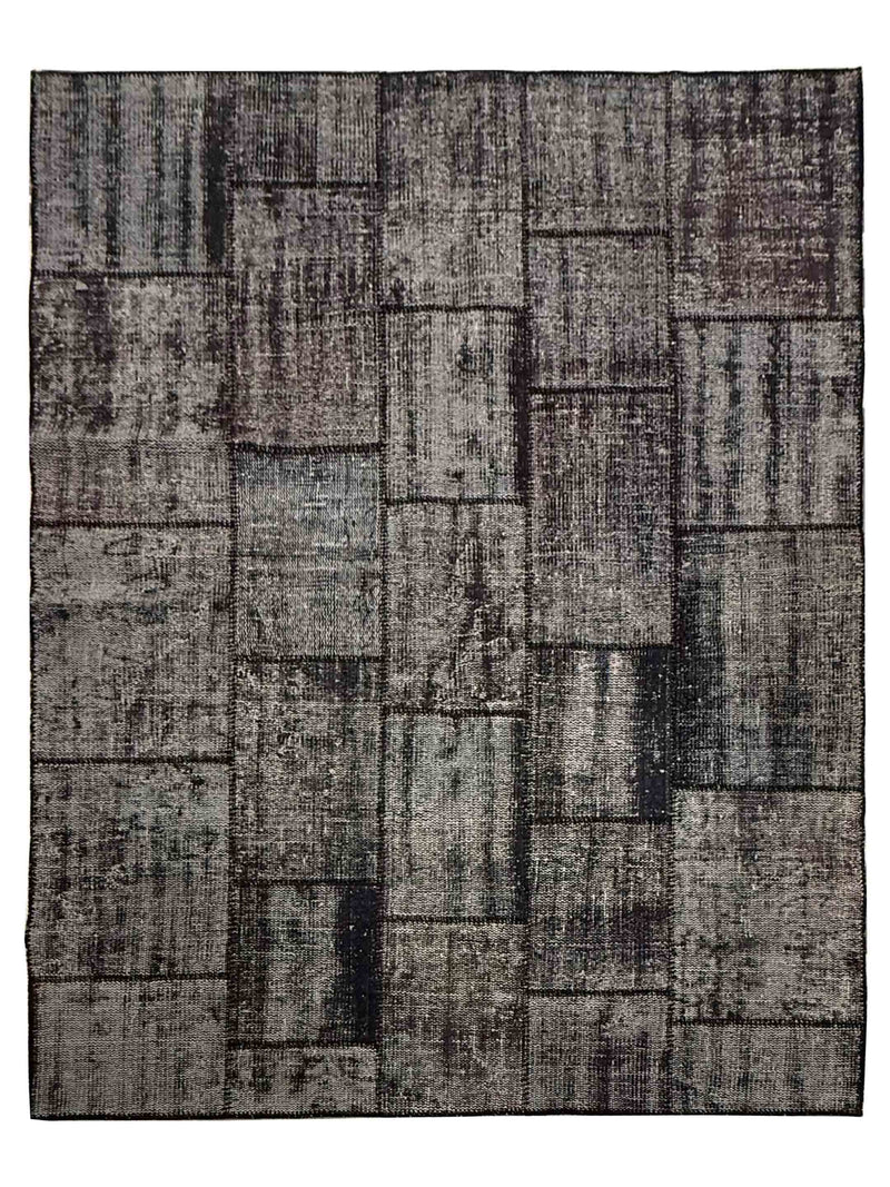 Pacific Vintage Fragments 74990 Black Multi Modern Hand Knotted Rugs