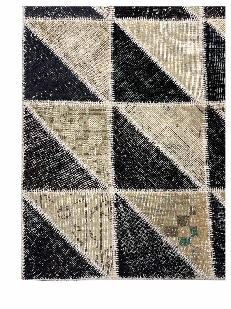 Pacific Vintage Fragments 74992 Beige Multi Modern Hand Knotted Rugs