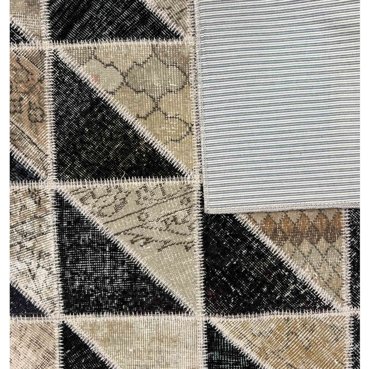 Pacific Vintage Fragments 74992 Beige Multi Modern Hand Knotted Rugs