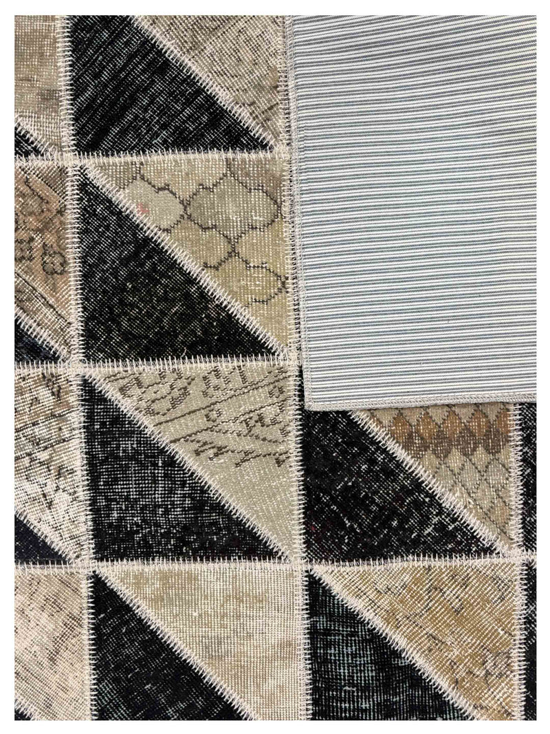 Pacific Vintage Fragments 74992 Beige Multi Modern Hand Knotted Rugs