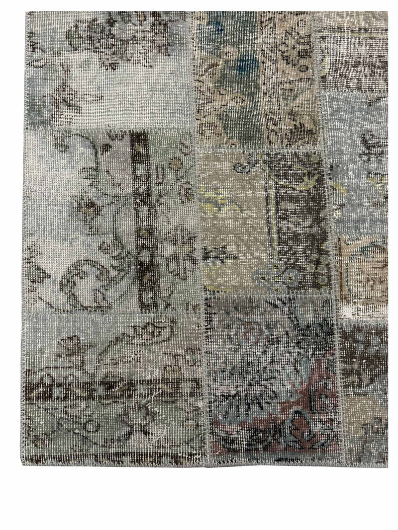 Pacific Vintage Fragments 75008 Lt.Gray Multi Modern Hand Knotted Rugs