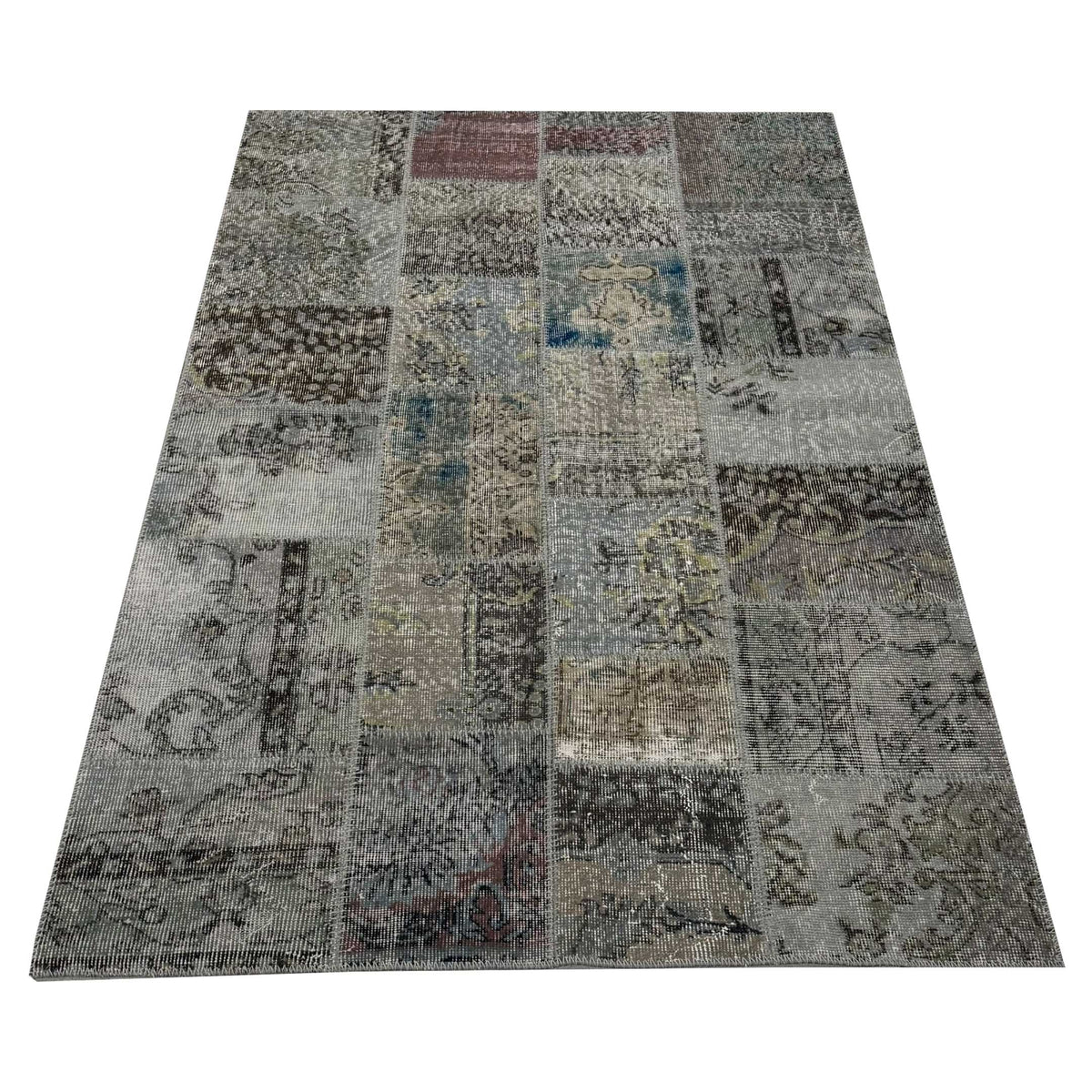Pacific Vintage Fragments 75008 Lt.Gray Multi Modern Hand Knotted Rugs