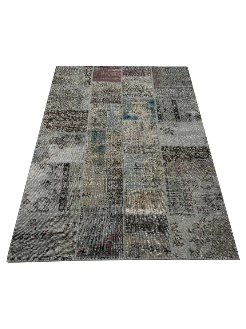 Pacific Vintage Fragments 75008 Lt.Gray Multi Modern Hand Knotted Rugs