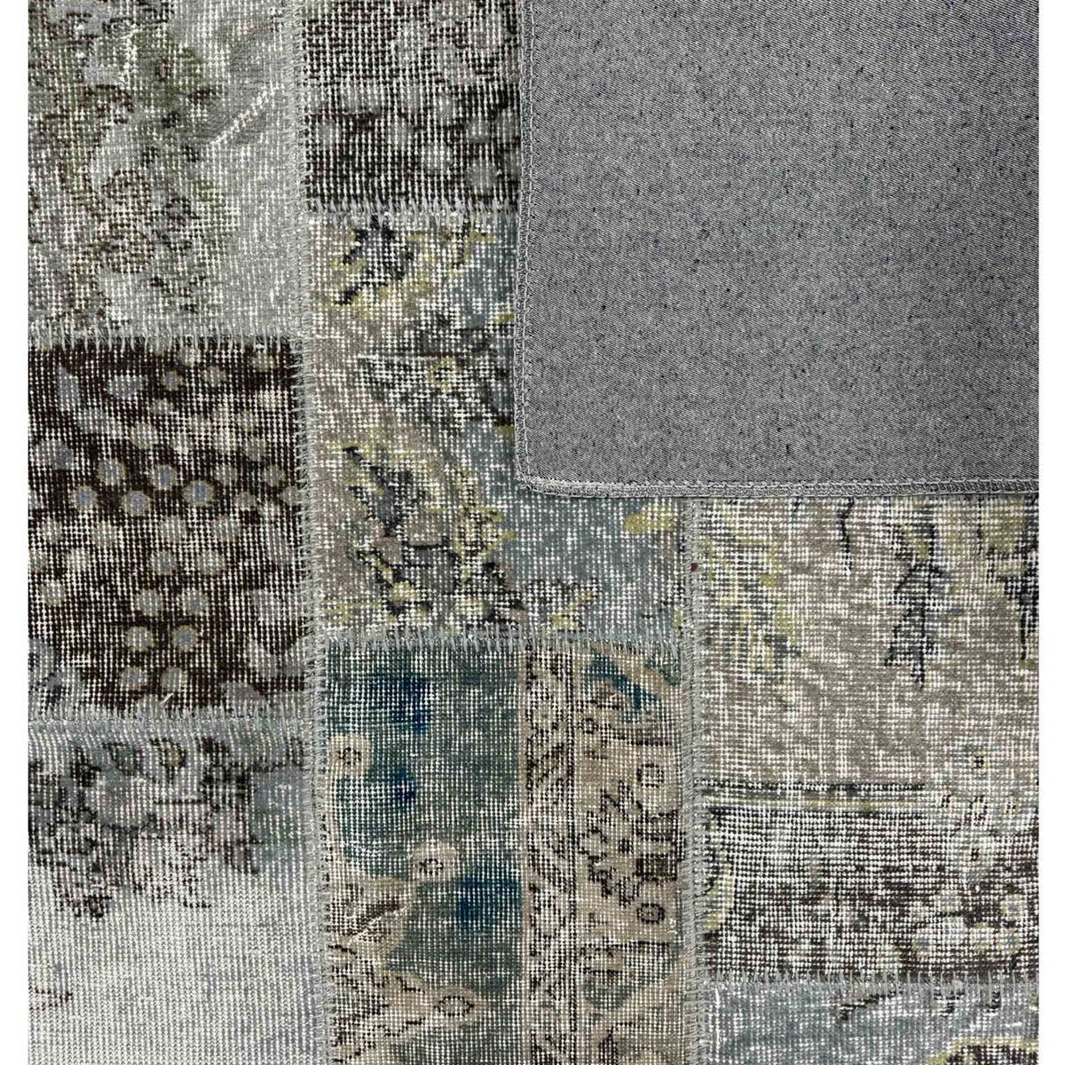 Pacific Vintage Fragments 75008 Lt.Gray Multi Modern Hand Knotted Rugs