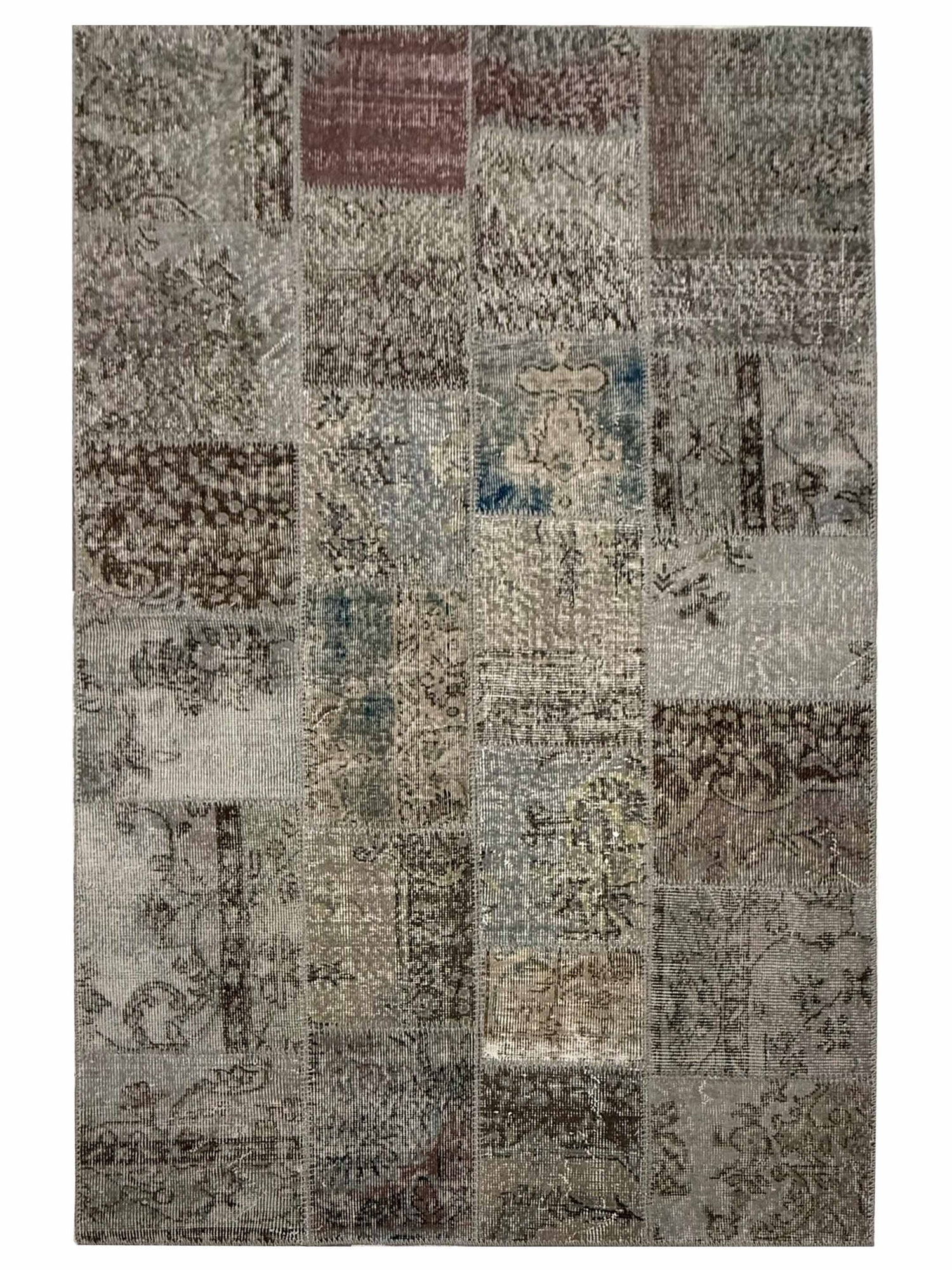Pacific Vintage Fragments 75008 Lt.Gray Multi Modern Hand Knotted Rugs