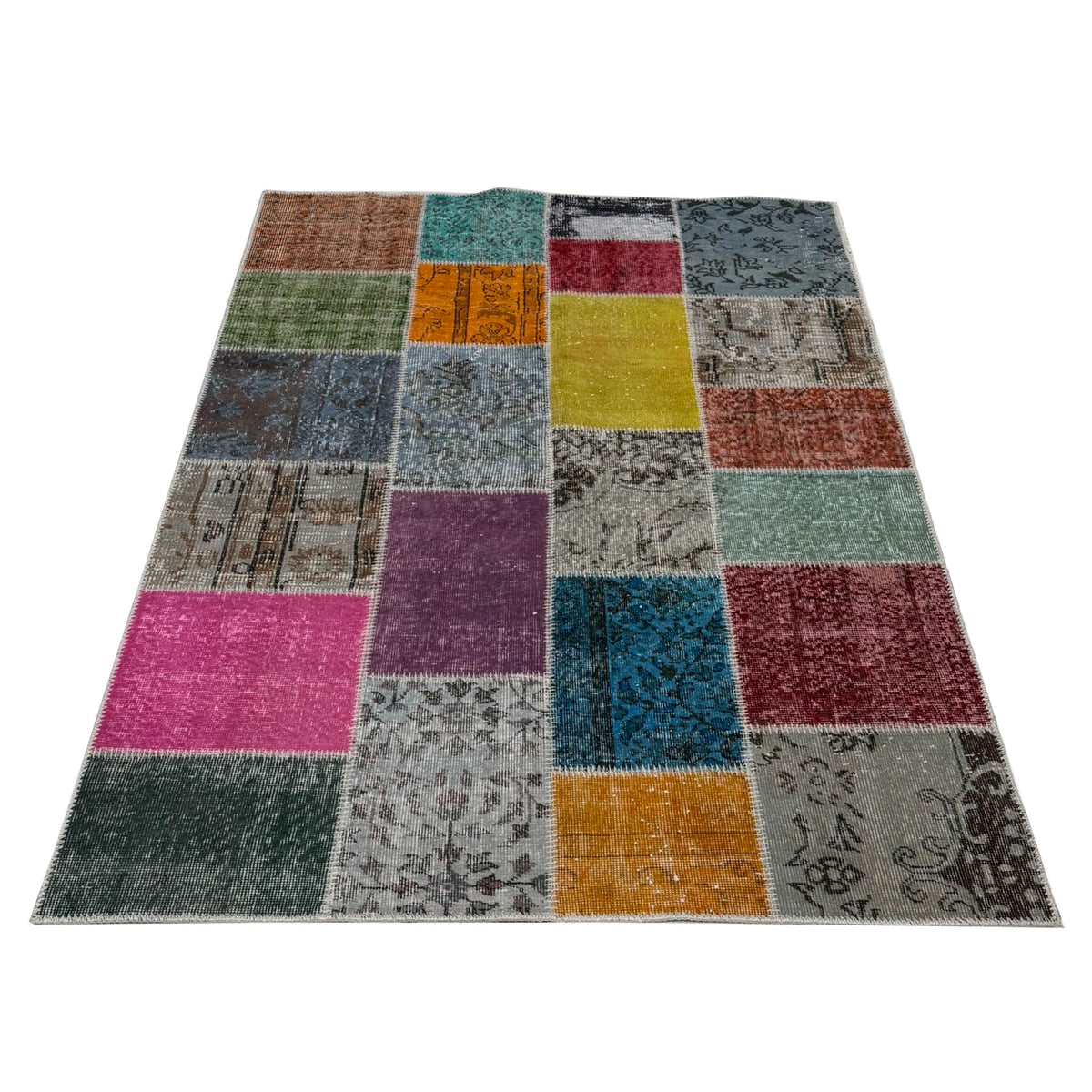 Pacific Vintage Fragments 75011 Multi Multi Modern Hand Knotted Rugs