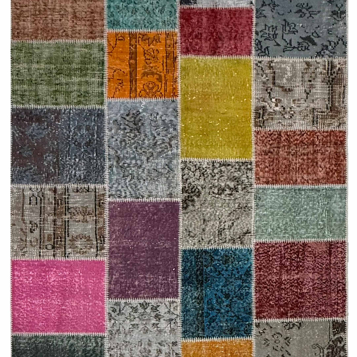 Pacific Vintage Fragments 75011 Multi Multi Modern Hand Knotted Rugs