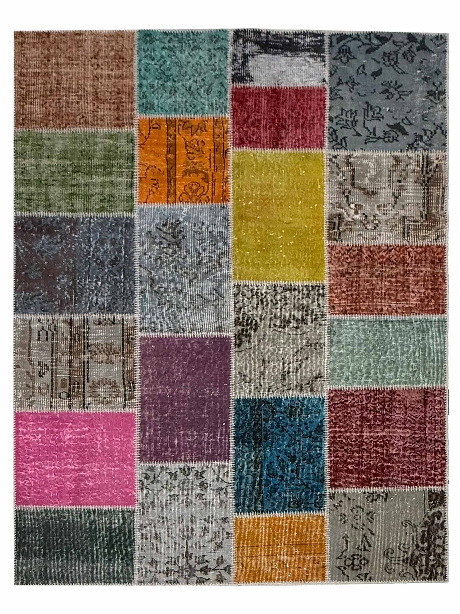 Pacific Vintage Fragments 75011 Multi Multi Modern Hand Knotted Rugs