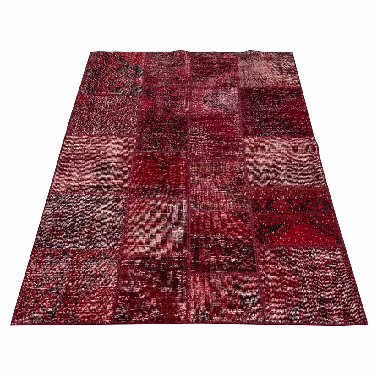 Pacific Vintage Fragments 75018 Red Red Modern Hand Knotted Rugs
