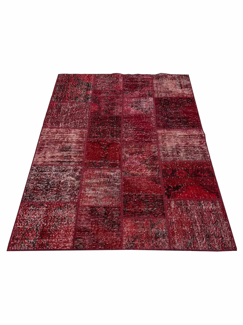 Pacific Vintage Fragments 75018 Red Red Modern Hand Knotted Rugs