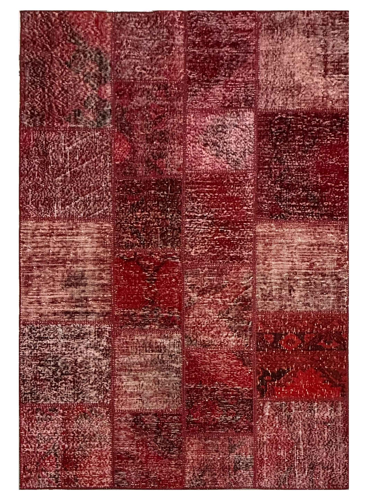 Pacific Vintage Fragments 75018 Red Red Modern Hand Knotted Rugs