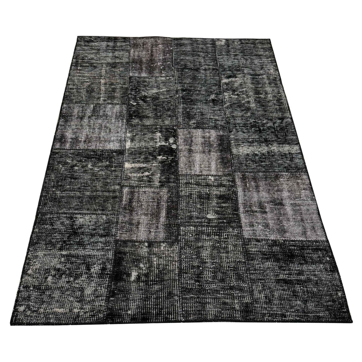 Pacific Vintage Fragments 75033 Black Black Modern Hand Knotted Rugs