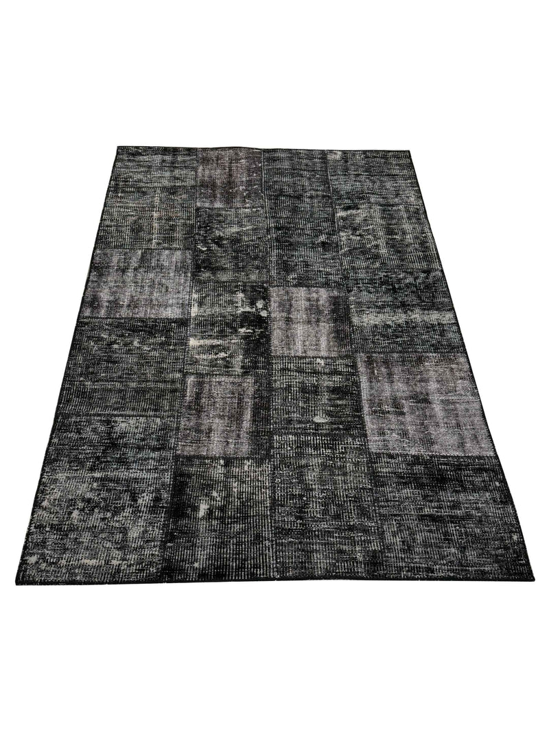 Pacific Vintage Fragments 75033 Black Black Modern Hand Knotted Rugs