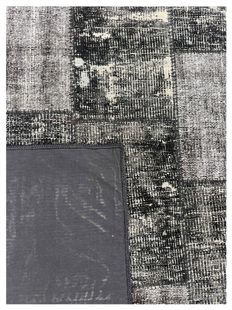 Pacific Vintage Fragments 75033 Black Black Modern Hand Knotted Rugs