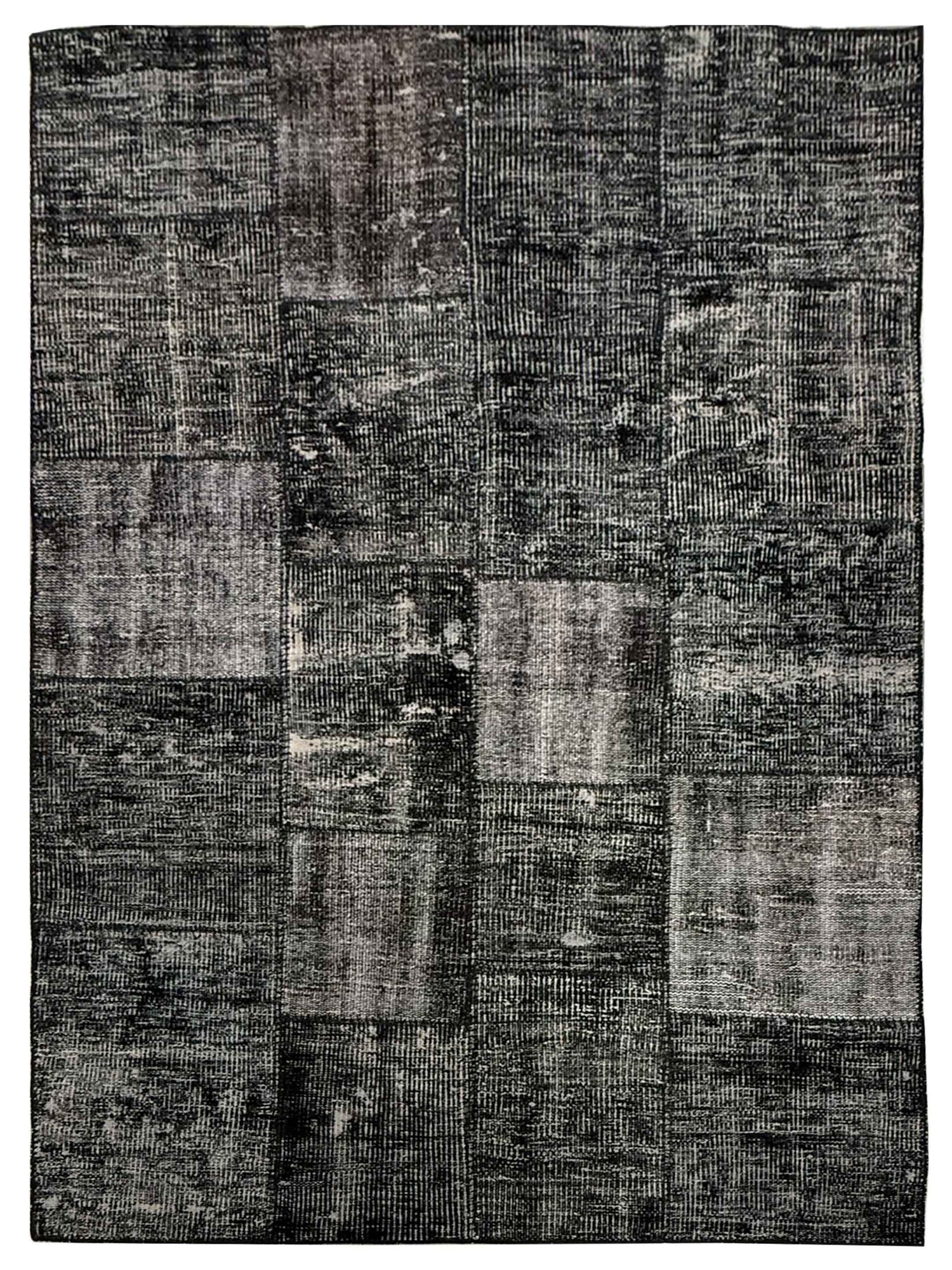 Pacific Vintage Fragments 75033 Black Black Modern Hand Knotted Rugs