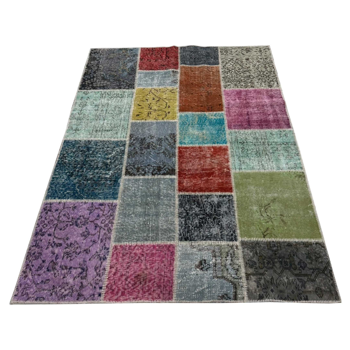 Pacific Vintage Fragments 75046 Multi Multi Modern Hand Knotted Rugs