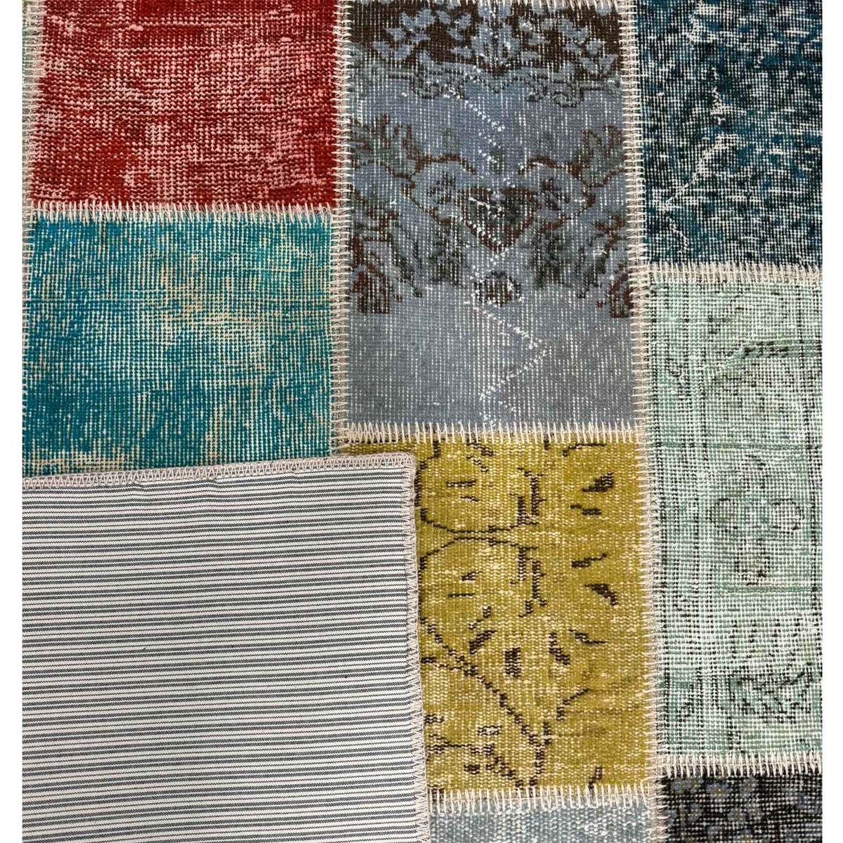 Pacific Vintage Fragments 75046 Multi Multi Modern Hand Knotted Rugs