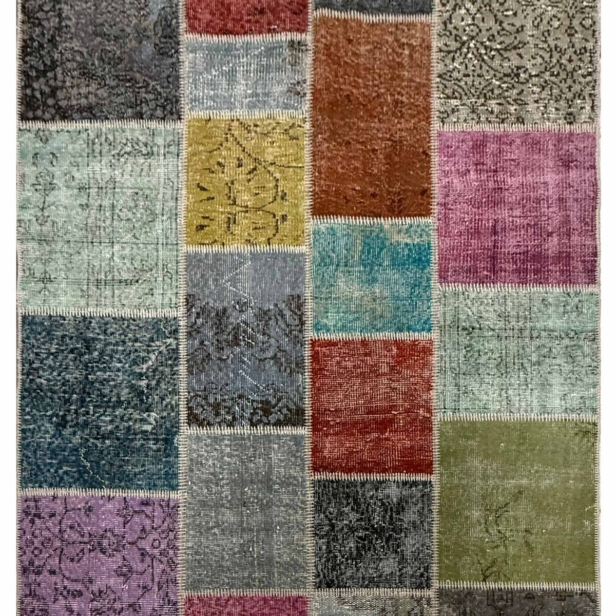 Pacific Vintage Fragments 75046 Multi Multi Modern Hand Knotted Rugs