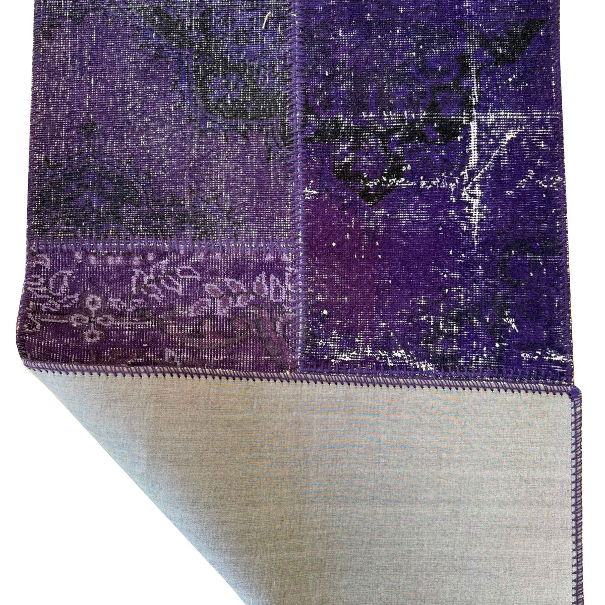 Pacific Vintage Fragments 75048 Purple Purple Modern Hand Knotted Rugs