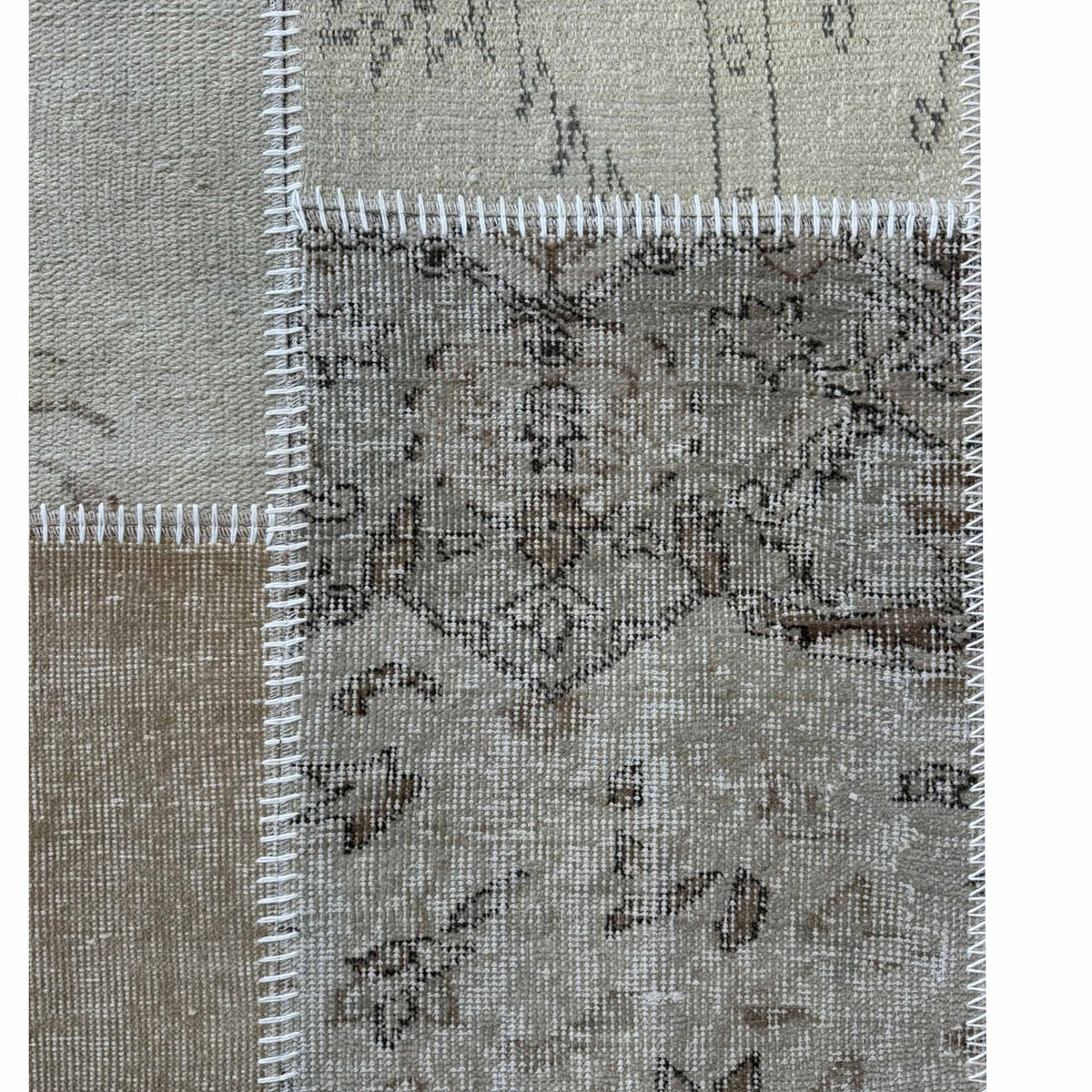 Pacific Vintage Fragments 75073 Beige Multi Modern Hand Knotted Rugs